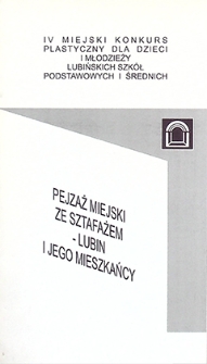 Pejzaż miejski ze sztafażem : Lubin i jego mieszkańcy