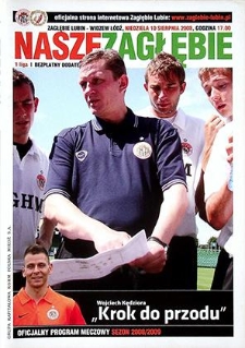 Nasze Zagłębie : 1 liga : Oficjalny program meczowy sezon 2008/2009, 10 sierpnia 2008