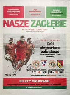 Nasze Zagłębie : Oficjalny biuletyn meczowy nr 5 (2018), 6 maja 2018