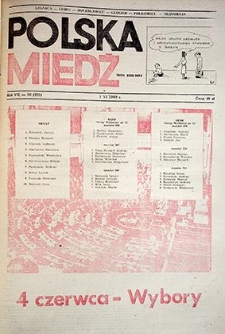 Polska Miedź nr 22 (325), czerwiec `89
