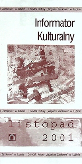 Informator Kulturalny, listopad 2001