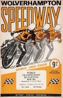 1966 maj 27, Wolverhampton : Brytyjska Runda Kwalifikacyjna Indywidualnych Mistrzostw Świata na żużlu