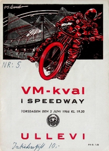 1966 czerwiec 2, Göteborg : Nordycka Runda Kwalifikacyjna Indywidualnych Mistrzostw Świata