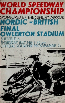 1966 lipiec 14, Sheffield : Finał Nordycko-Brytyjski Indywidualnych Mistrzostw Świata na żużlu