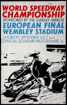 1966 wrzesień 3, Wembley, Londyn : Finał Europejski Indywidualnych Mistrzostw Świata na żużlu
