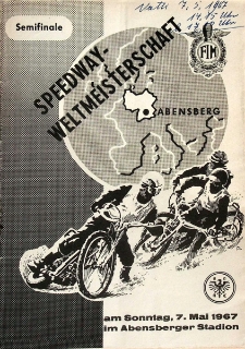 1967 maj 7, Abensberg : Półfinał Kontynentalny Indywidualnych Mistrzostw Świata na żużlu