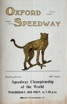 1967 maj 18, Oksford : Brytyjska Runda Kwalifikacyjna Indywidualnych Mistrzostw Świata na żużlu