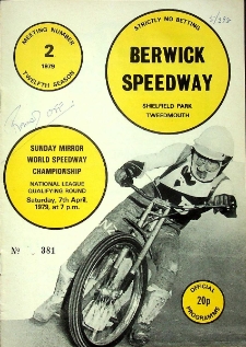 1979 kwiecień 7, Tweedmouth, Berwick : Brytyjska Runda Wstępna Indywidualnych Mistrzostw Świata na żużlu