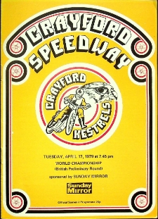 1979 kwiecień 17, Crayford : Brytyjska Runda Wstępna Indywidualnych Mistrzostw Świata na żużlu