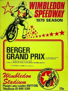1979 maj 3, Wimbledon, Londyn : Brytyjska Runda Kwalifikacyjna Indywidualnych Mistrzostw Świata na żużlu, Berger Grand Prix