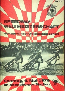 1979 maj 6, Abensberg : Kontynentalna Runda Kwalifikacyjna Indywidualnych Mistrzostw Świata na żużlu