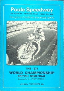 1979 maj 23, Poole : Półfinał Brytyjski Indywidualnych Mistrzostw Świata na żużlu