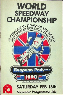 1980 luty 16, Christchurch : Finał Australazjatycki Indywidualnych Mistrzostw Świata na żużlu
