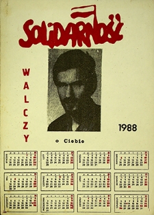 Kalendarz : Solidarność Walczy o Ciebie 1988